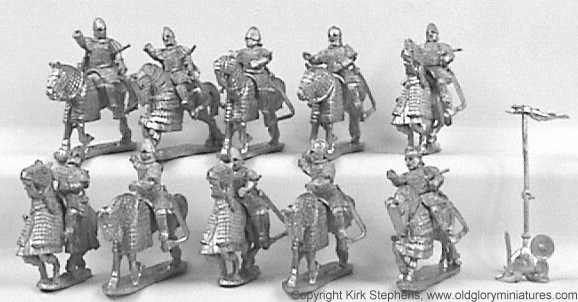 Heavy Cavalry Kontos Bow and Armored Horses