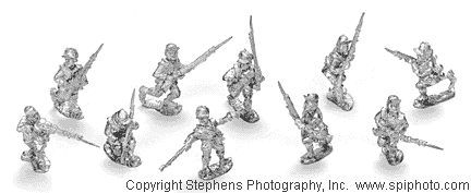 British Light Infantry with Command