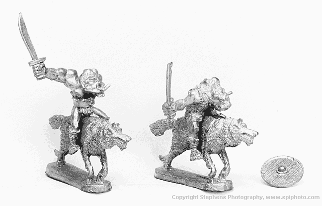 Orc Wolf Riders with Scimitars (2)