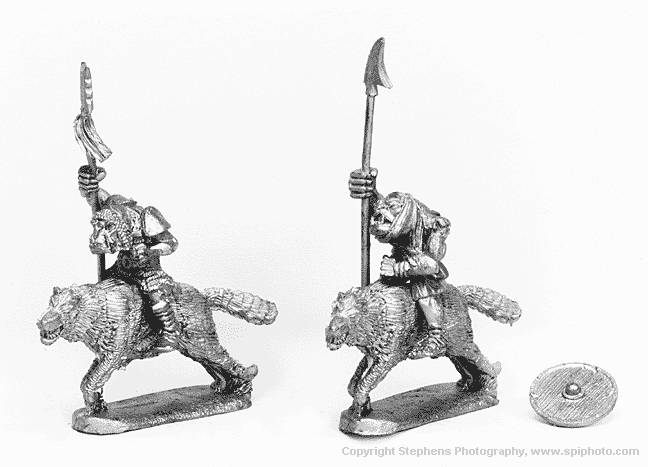 Orc Wolf Riders with Spears (2)