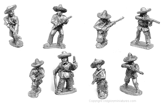 Mexican irregulars on foot with command