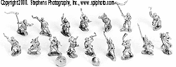 Infantry with axes and command