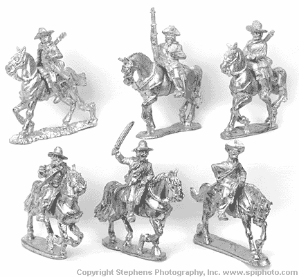 Cuban Rebel Cavalry with Command