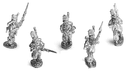 Infantry in Leather Shako-Advancing