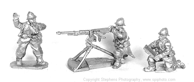 French WWI Hotchkiss Machine Guns & Crew