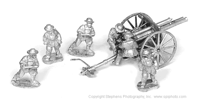 British 18 pdr Field Gun and Crew