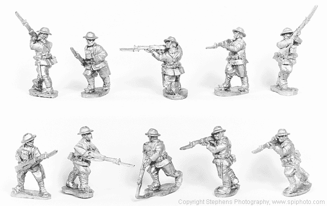American WWI Infantry Advancing