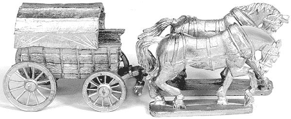 Covered Wagon With Crew