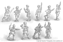 Sikh Infantry Advancing with Command
