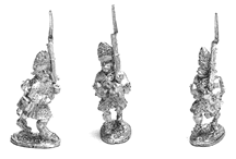 Grenadiers Marching, fur cap, low plate, rear bag