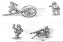 Colt Machine Guns and Dynamite Gun with Crew