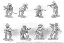 Cuban Rebel Infantry with Command