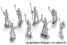 9th Century Irish Warriors with Axes & Command