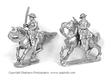 British WWI Cavalry with Command